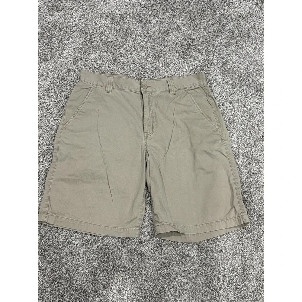 The North Face Mens 36 Long Khaki Tan Chino Shorts Outdoor Hiking Casual Cotton
